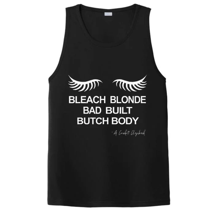 Bleach Blonde Bad Built Butch Body Performance Tank