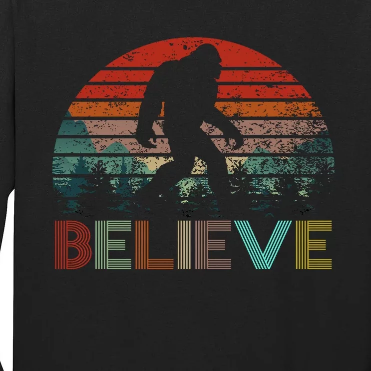 Believe Bigfoot Tall Long Sleeve T-Shirt