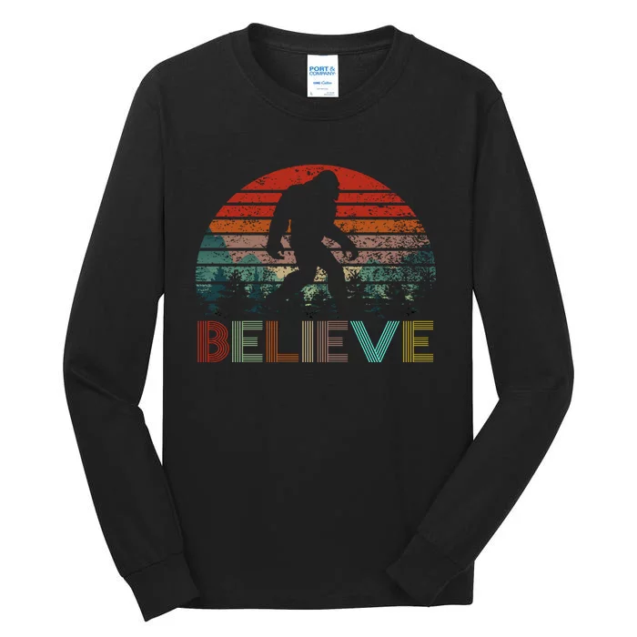 Believe Bigfoot Tall Long Sleeve T-Shirt