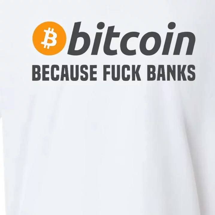 Bitcoin Bitcoin Because Fuck Banks Sueded Cloud Jersey T-Shirt