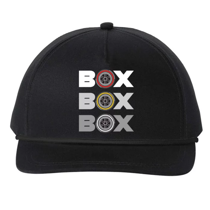 BOX BOX BOX Snapback Five-Panel Rope Hat