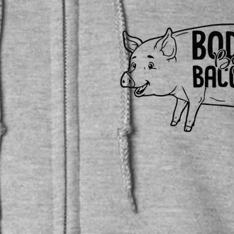 Body By Bacon Graphic Full Zip Hoodie