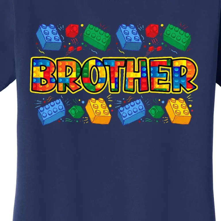 Brother Brick Builder Master Builder Blocks Building Women's T-Shirt