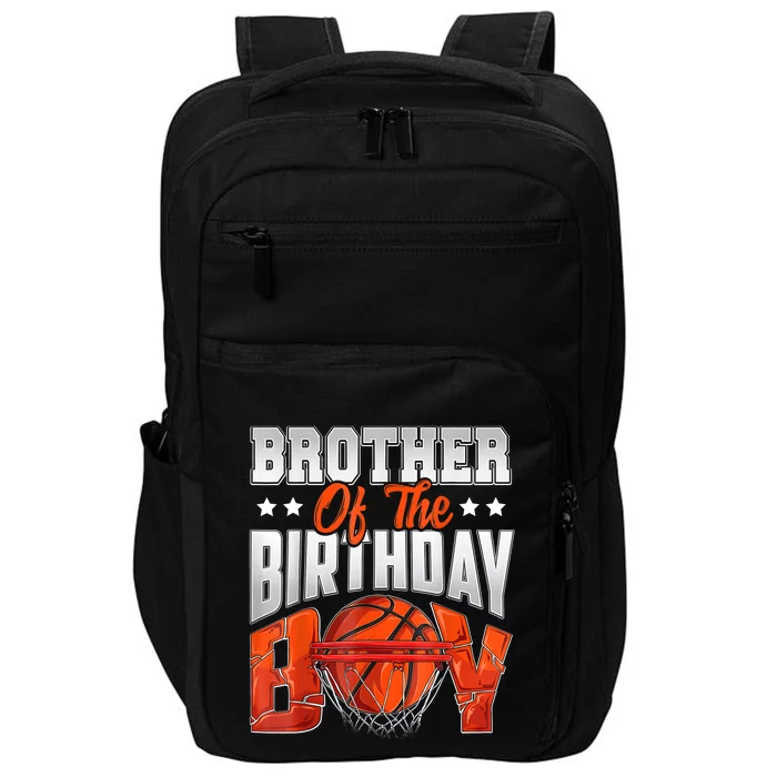 Brother Basketball Birthday Boy Family Baller Bday Party Impact Tech Backpack