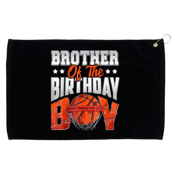 Brother Basketball Birthday Boy Family Baller Bday Party Grommeted Golf Towel