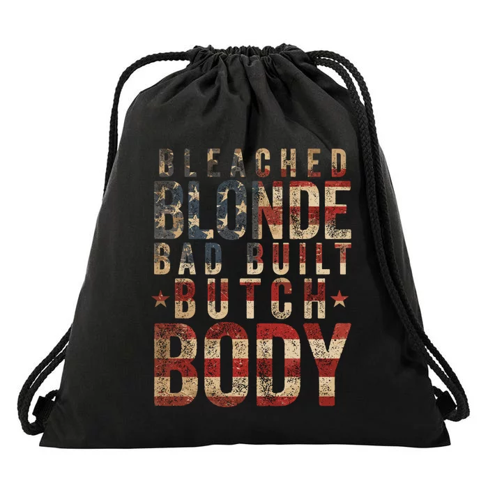 Bleach Blonde Bad Built Butch Body Drawstring Bag