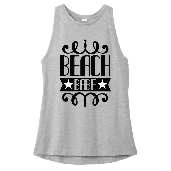 Beach Babe Ladies Tri-Blend Wicking Tank