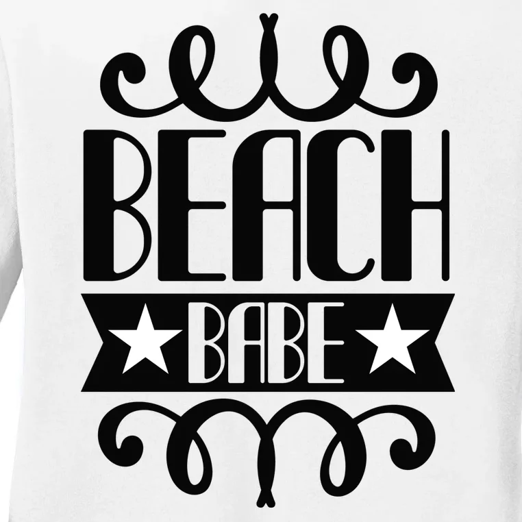 Beach Babe Ladies Long Sleeve Shirt