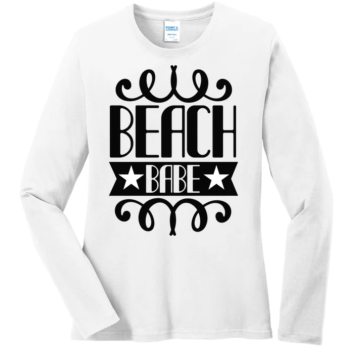 Beach Babe Ladies Long Sleeve Shirt