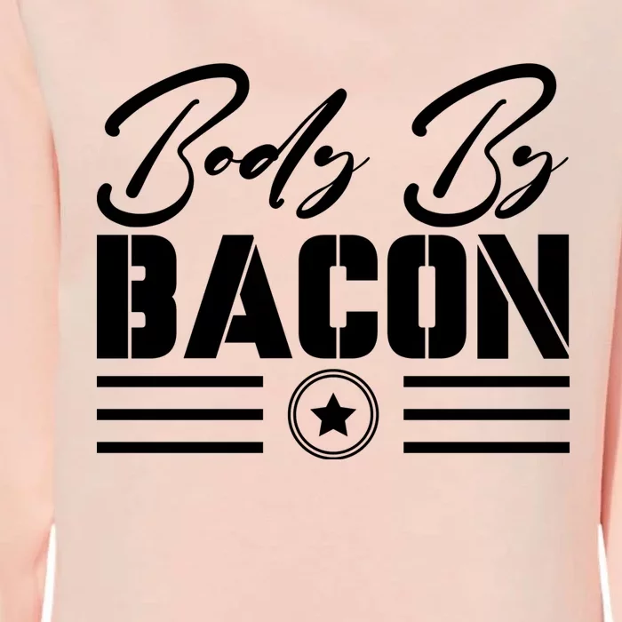 Body By Bacon Graphic Womens California Wash Sweatshirt