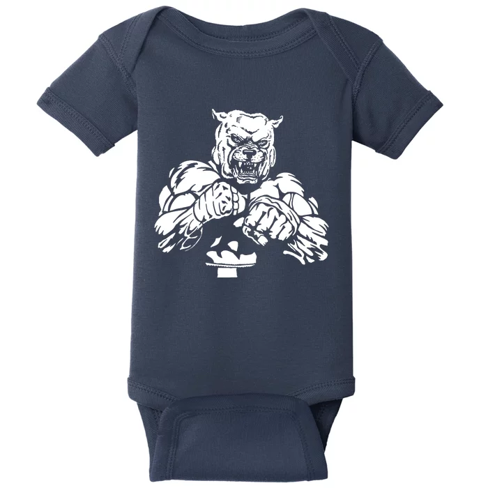 Bulldog Boxing Baby Bodysuit