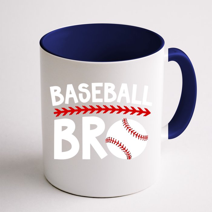 Baseball Bro Best Baseball Brother Baseball PlayerS Brother Gift Front & Back Coffee Mug