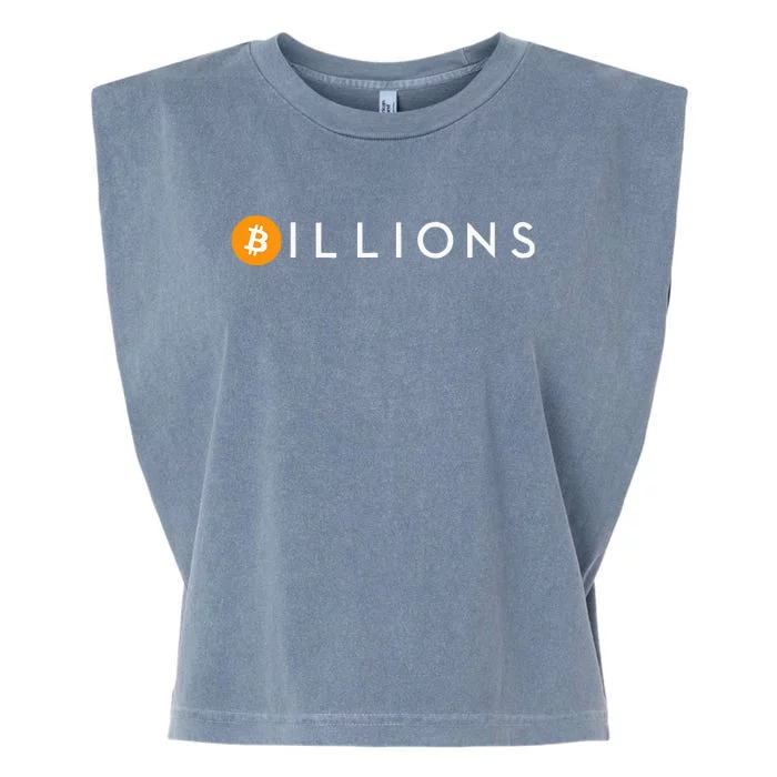 Bitcoin Btc Billions Garment-Dyed Women's Muscle Tee