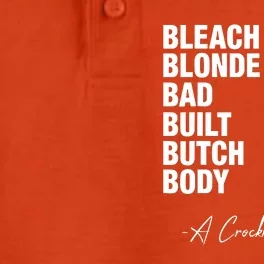 Bleach Blonde Bad Built Butch Body Dry Zone Grid Performance Polo