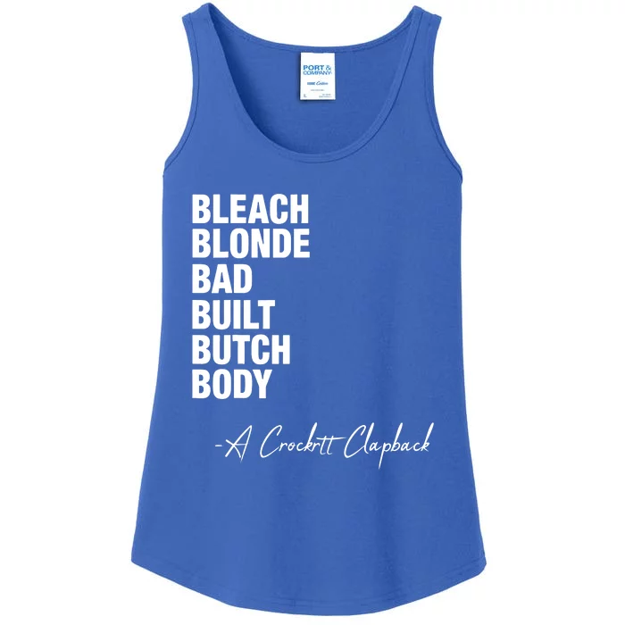 Bleach Blonde Bad Built Butch Body Ladies Essential Tank