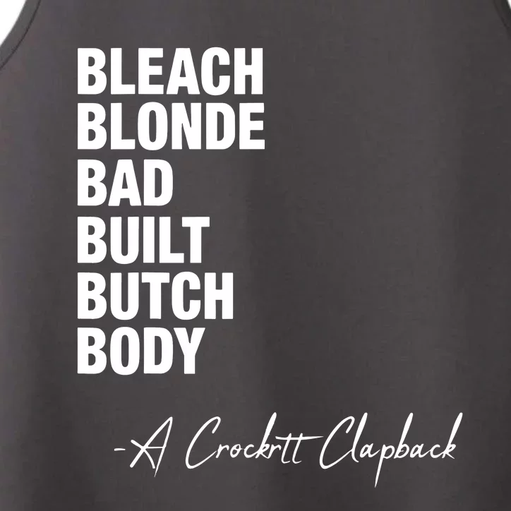 Bleach Blonde Bad Built Butch Body Performance Tank