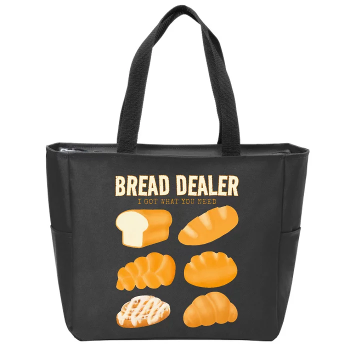 Bread Baker Bread Dealer Making Dough Baking Zip Tote Bag