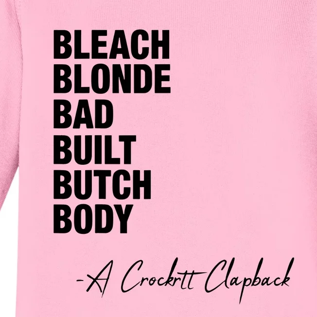 Bleach Blonde Bad Built Butch Body Baby Long Sleeve Bodysuit