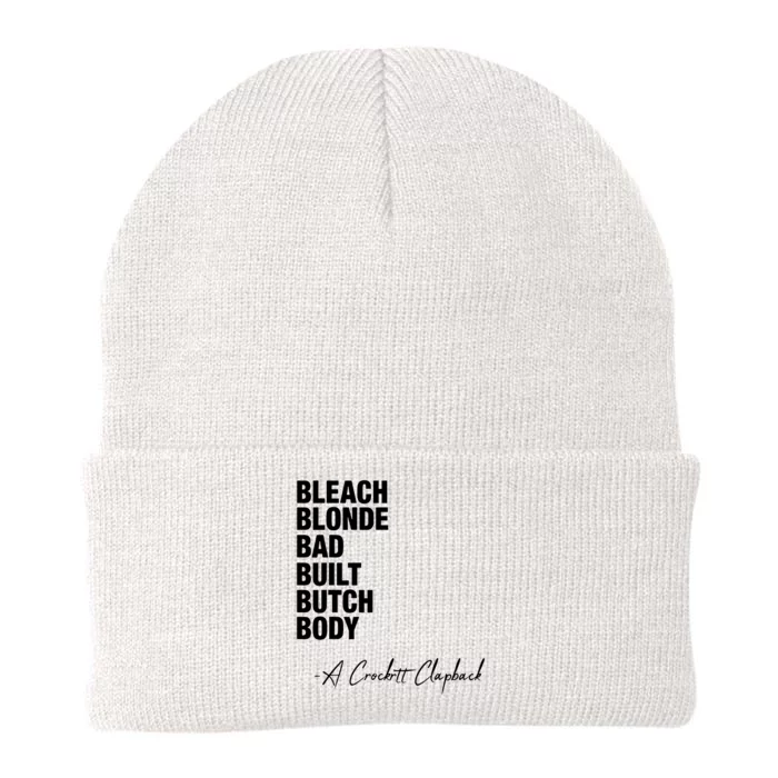 Bleach Blonde Bad Built Butch Body Knit Cap Winter Beanie