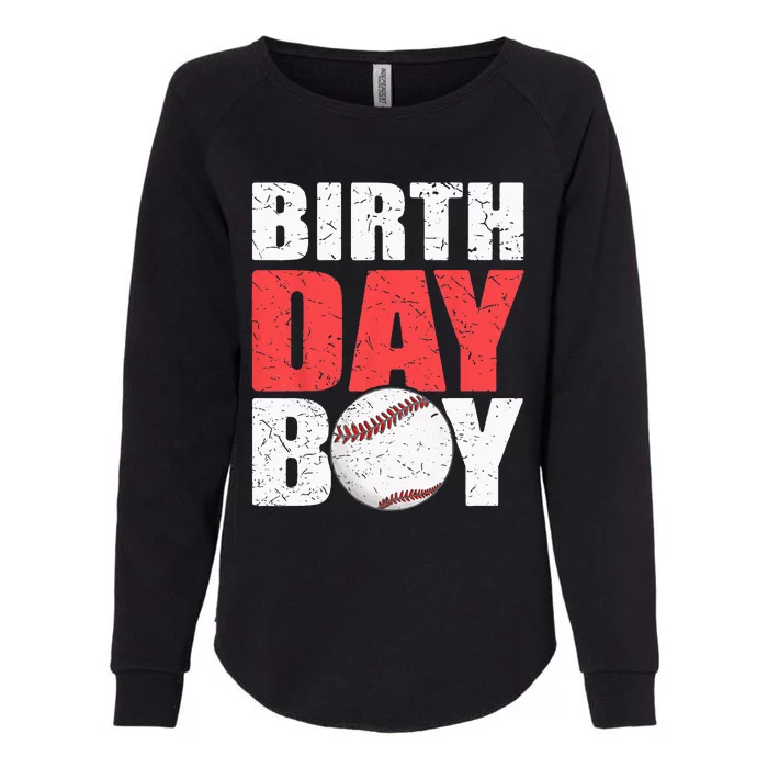 Birthday Baseball Batter Catcher Pitcher Baseball Theme Womens California Wash Sweatshirt