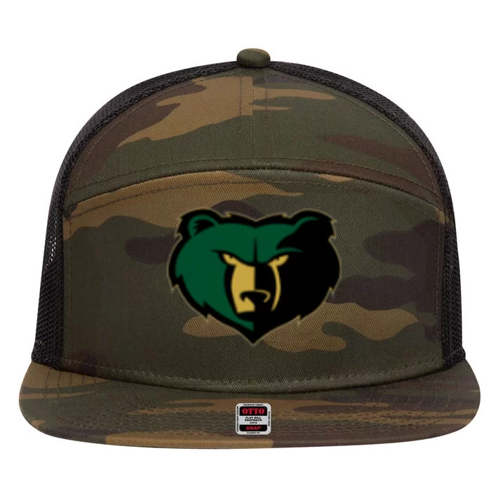 Basha Bears 7 Panel Mesh Trucker Snapback Hat