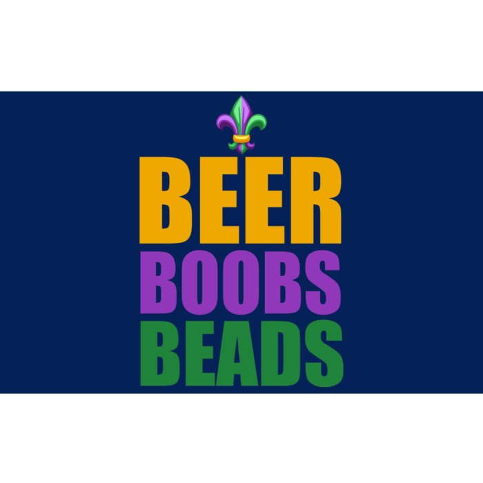 Beer Boobs Beads Mardi Gras Celebration Bumper Sticker