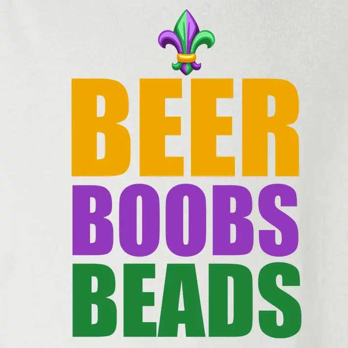 Beer Boobs Beads Mardi Gras Celebration Toddler Long Sleeve Shirt