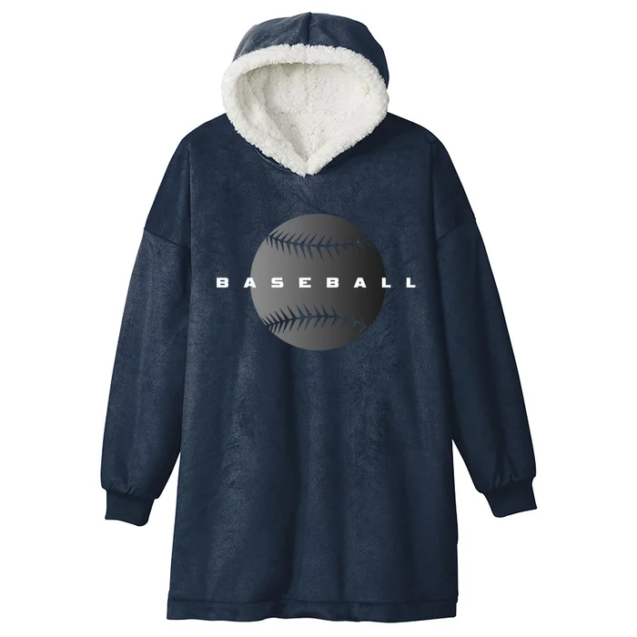 Baseball Baseball Hooded Wearable Blanket