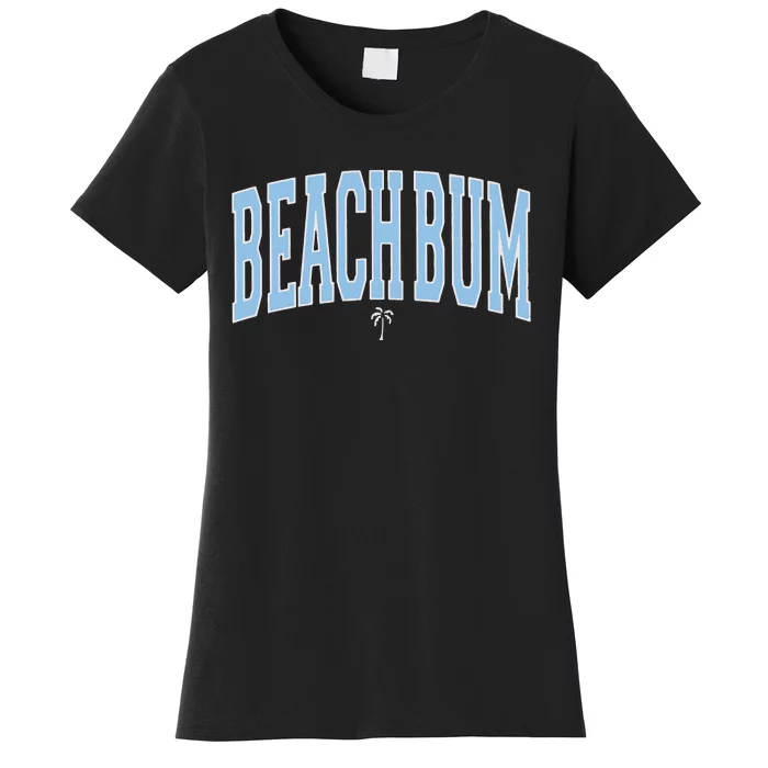 Beachbum Beach Bum Palm Tree Summer Women's T-Shirt