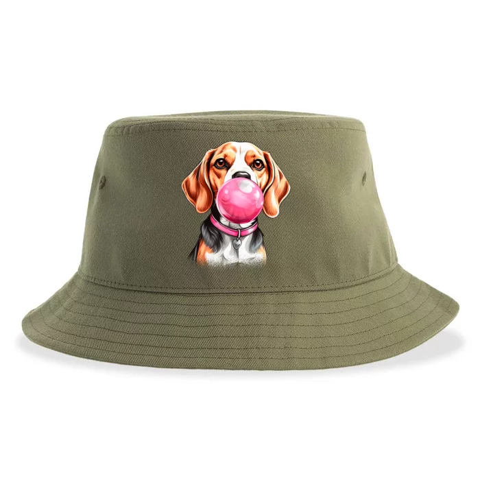 Beagle Bubblegum Sustainable Bucket Hat