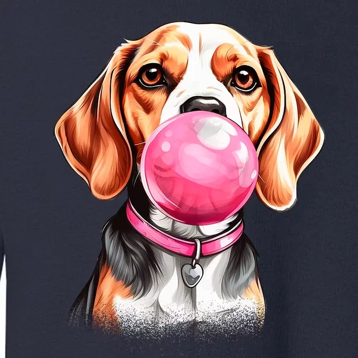 Beagle Bubblegum Toddler Sweatshirt