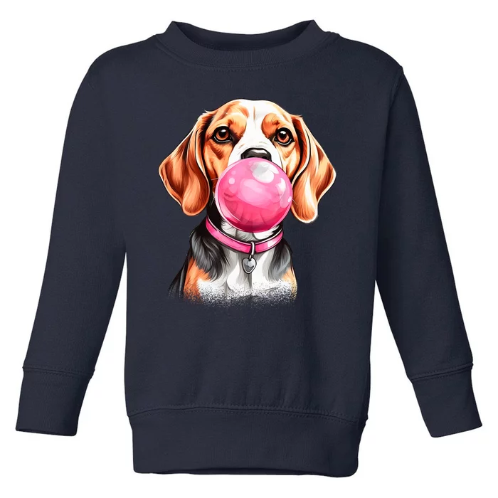 Beagle Bubblegum Toddler Sweatshirt