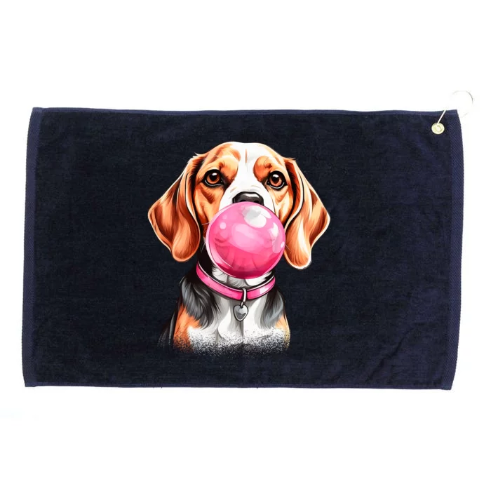 Beagle Bubblegum Grommeted Golf Towel