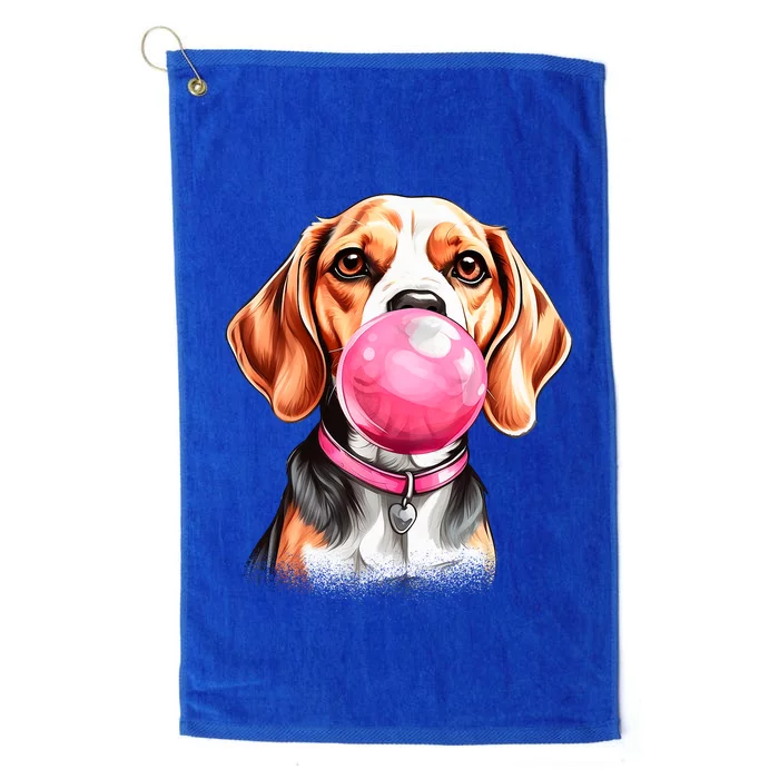 Beagle Bubblegum Platinum Collection Golf Towel