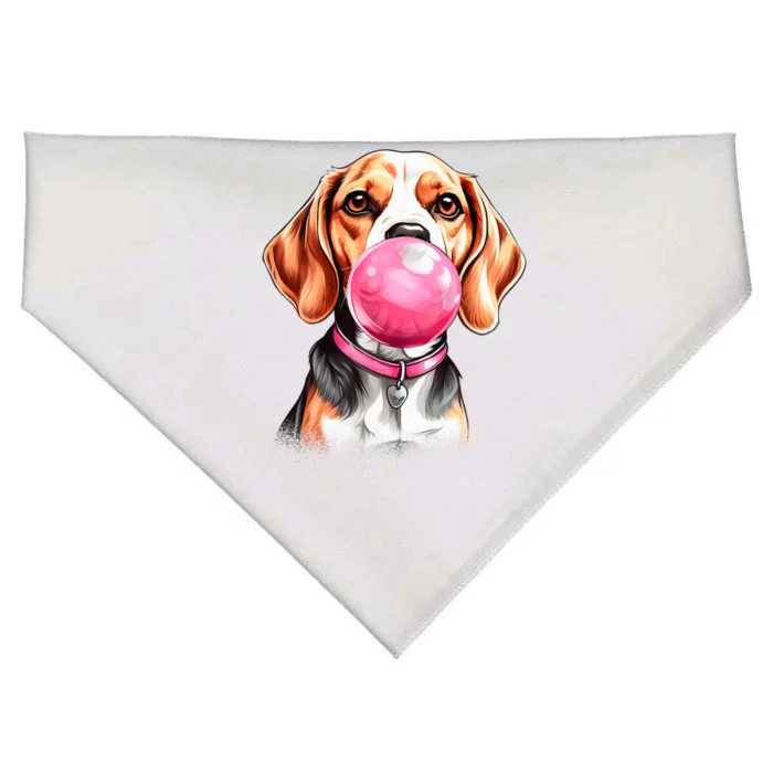 Beagle Bubblegum USA-Made Doggie Bandana