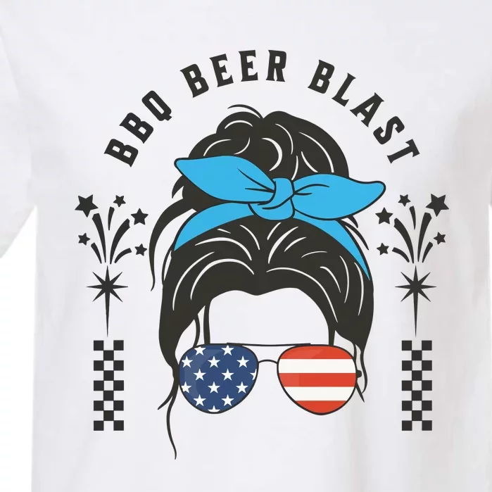 Bbq Beer Blast 4th Of July Garment-Dyed Heavyweight T-Shirt