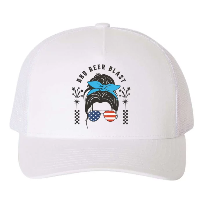 Bbq Beer Blast 4th Of July Yupoong Adult 5-Panel Trucker Hat