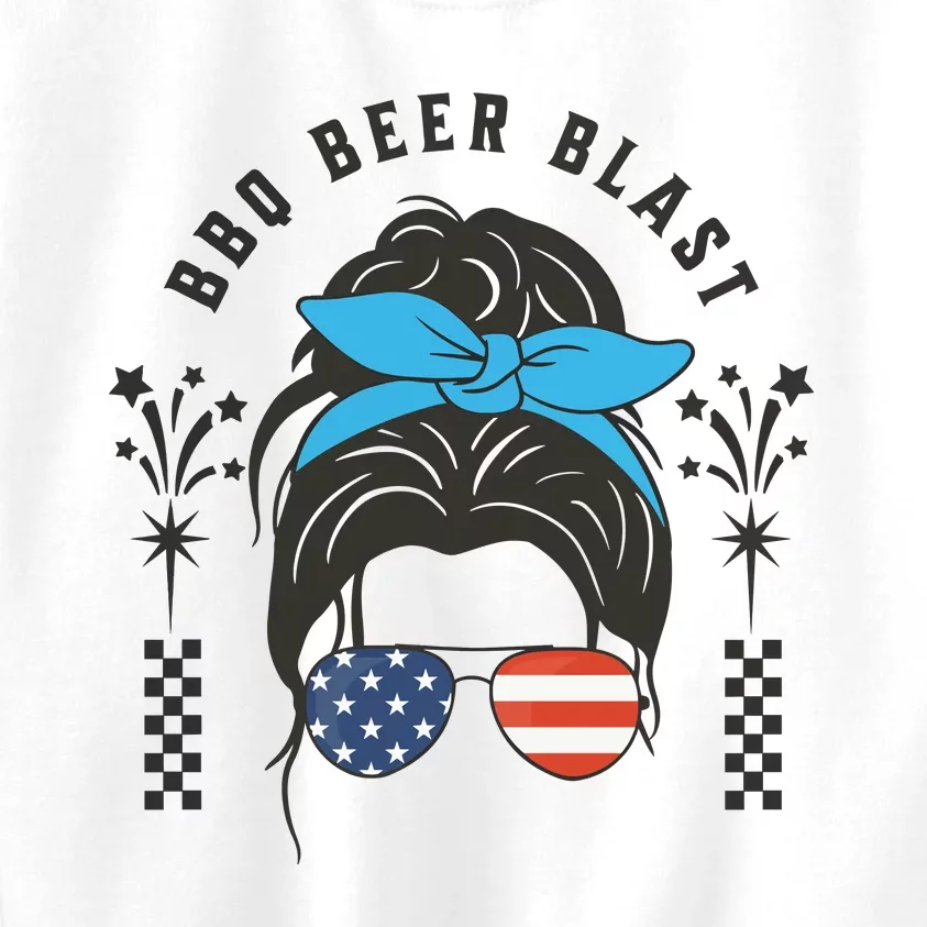 Bbq Beer Blast 4th Of July Kids Sweatshirt