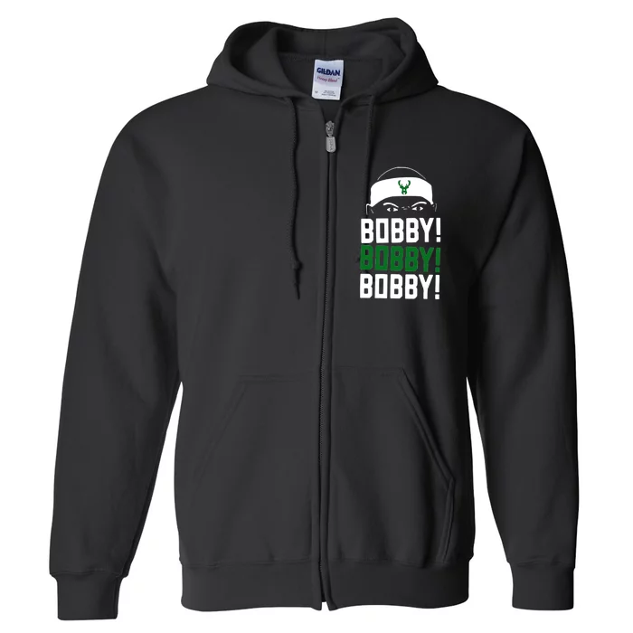 Bobby Bobby Bobby Milwaukee Basketball Full Zip Hoodie