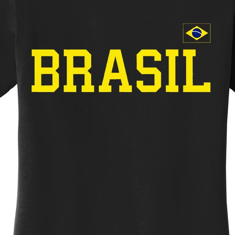 Brazil Brasil Brazilian Flag Green Women's T-Shirt