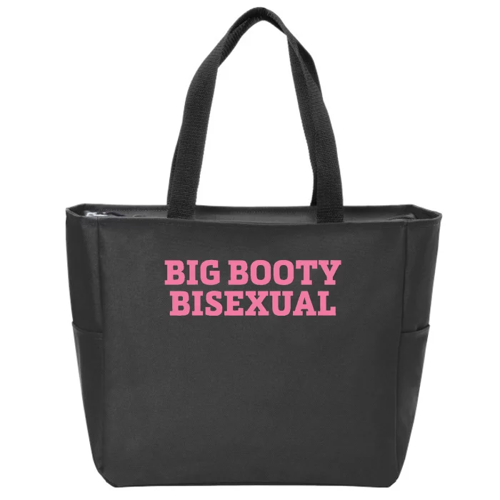 Big Booty Bisexual Funny Lgbtq Pride Month Zip Tote Bag