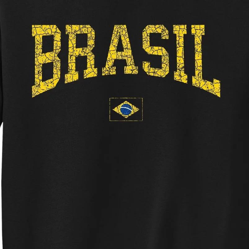 Brazil Brasil Brazilian Flag Green Tall Sweatshirt