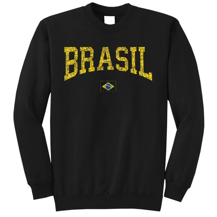 Brazil Brasil Brazilian Flag Green Tall Sweatshirt