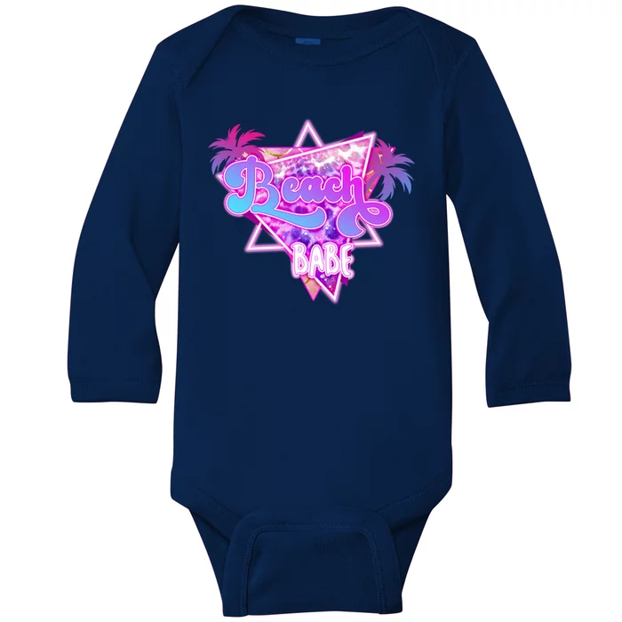 Beach Babe Baby Long Sleeve Bodysuit