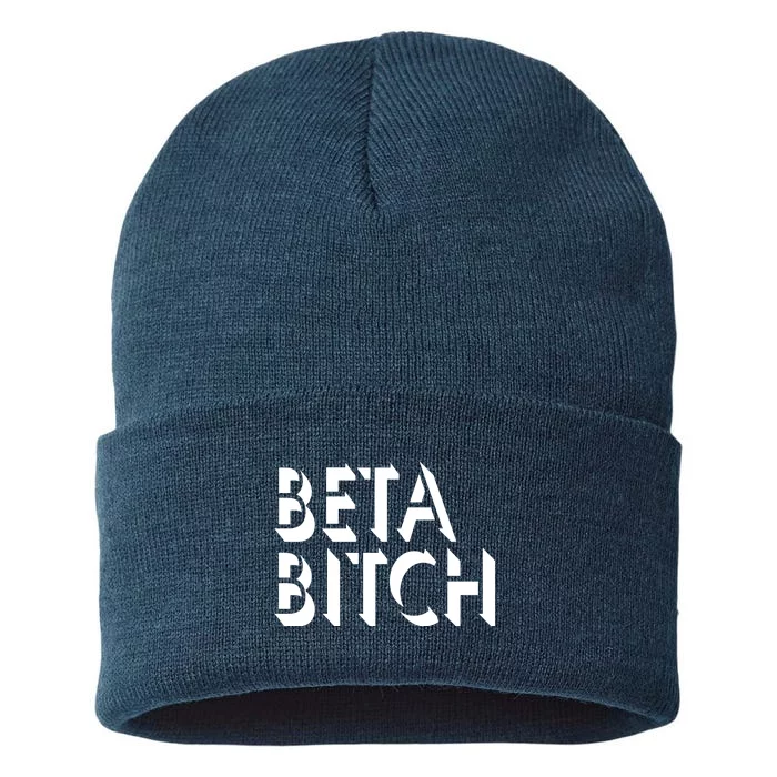 Beta Bitch Sustainable Knit Beanie