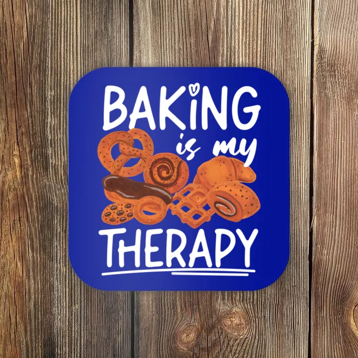 Bake Baking Bread Cookie Baking Is My Therapy Gift Coaster