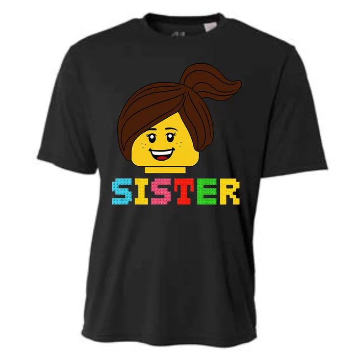 Building Bricks Blocks Sister Master Builder Family Matching Cooling Performance Crew T-Shirt