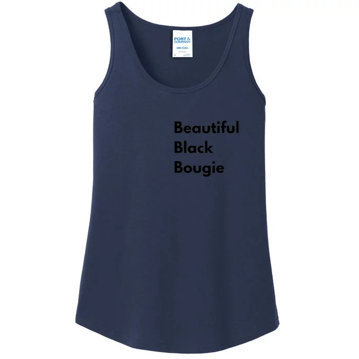 Beautiful Black Bougie Ladies Essential Tank