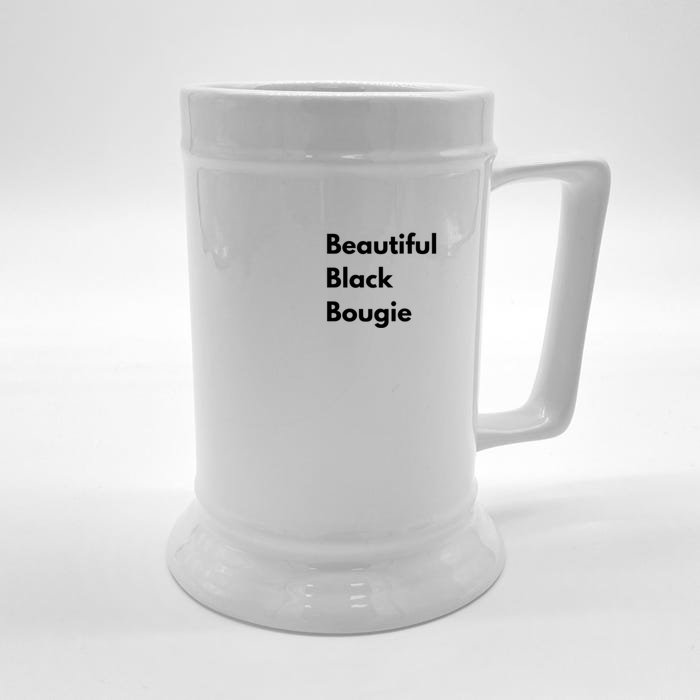 Beautiful Black Bougie Front & Back Beer Stein