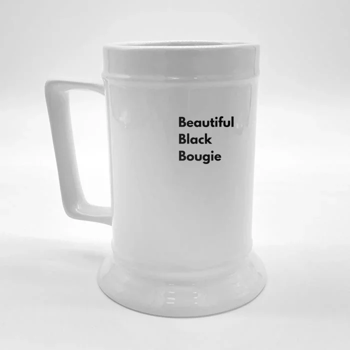 Beautiful Black Bougie Front & Back Beer Stein